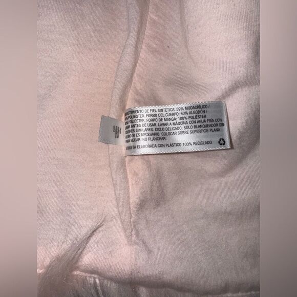 Cat & Jack pink fuzzy lightweight hook n eye closure size 10-12 girls - Picture 6 of 16